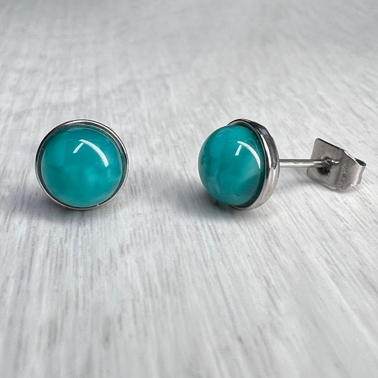 Studs 6mm - Lagoon Green